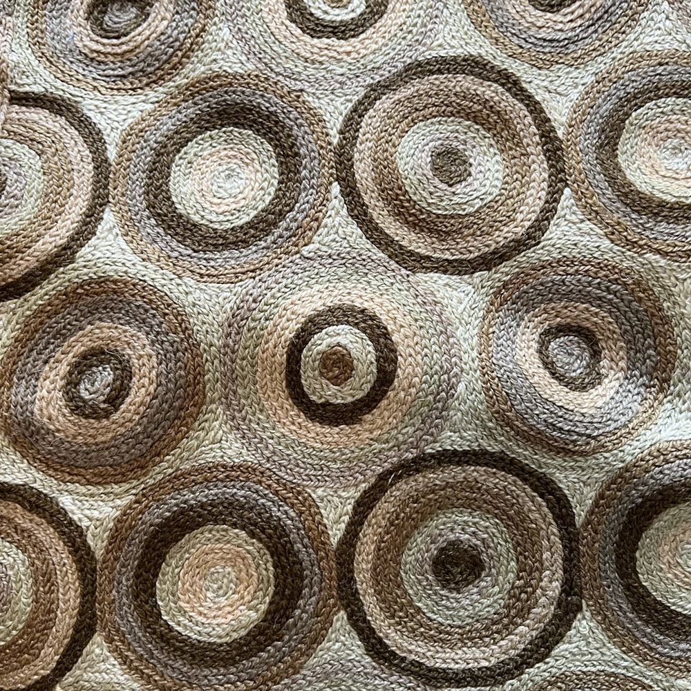 Crate & Barrel Circle Stitch Pillow Covers (2)